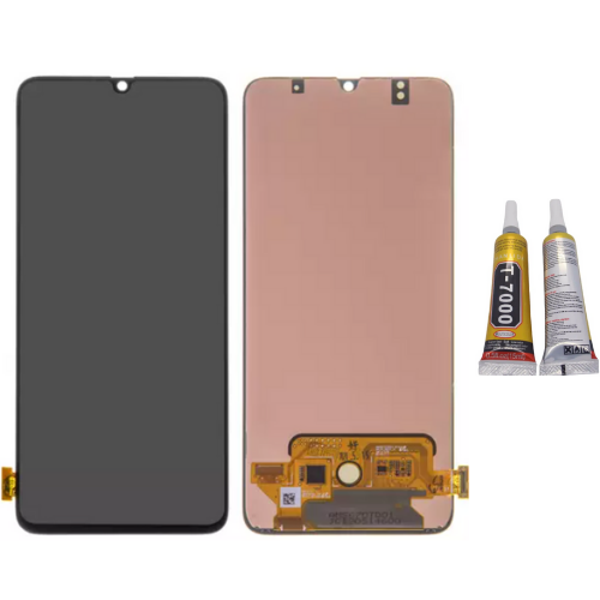 TE Samsung A70 A705F Uyumlu Lcd Ekran Dokunmatik + B7000 - Image 1
