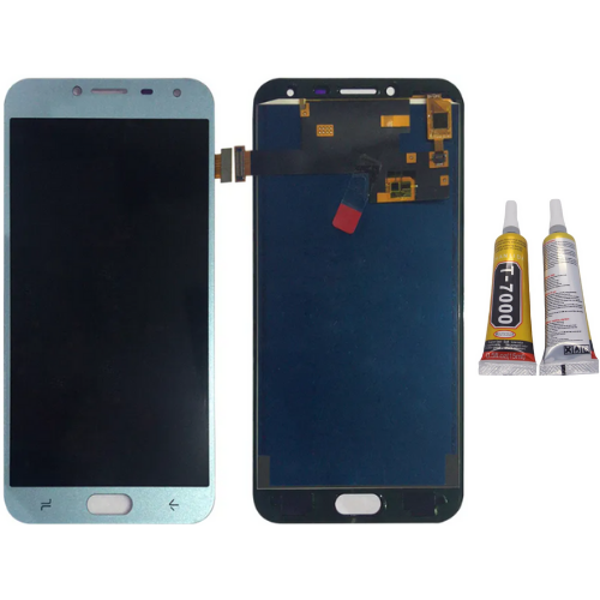 TE Samsung J4 J400 Uyumlu Lcd Ekran Dokunmatik Mavi + B7000 - Image 1