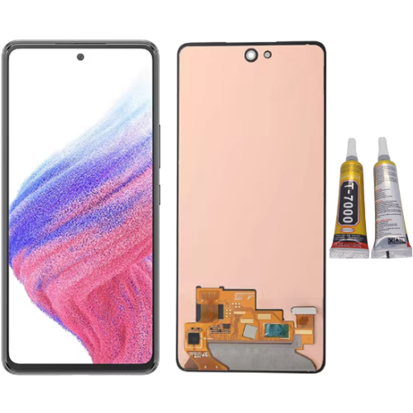 TE Samsung A53 5G A536F Uyumlu OLED Lcd Ekran + B7000 - Image 1