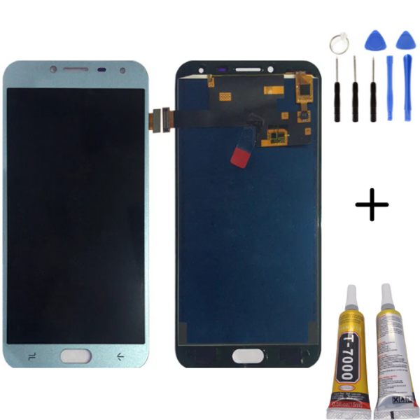 TE Samsung J4 J400 Uyumlu Lcd Ekran Servis Mavi + Montaj Kiti - Image 1