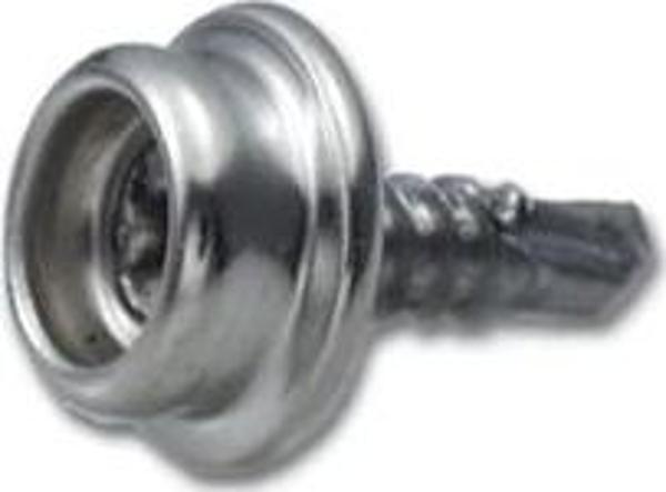Çıtçıt alt parçası, akıllı vidalı, paslanmaz çelik Vida Boyu 12 mm - Image 1