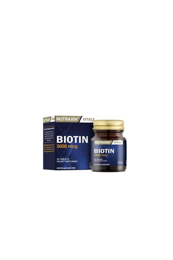 Nutraxin Biotin 5000 Mcg 30 Tablet - Image 1