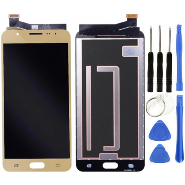 TE Samsung J7 Prime G610F Uyumlu A Kalite Lcd Ekran Gold TamirSeti - Image 1