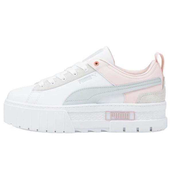 Puma Mayze Platform Leather Unisex Sneaker Hakiki Deri Unisex Günlük Spor Ayakkabı Beyaz - Image 1