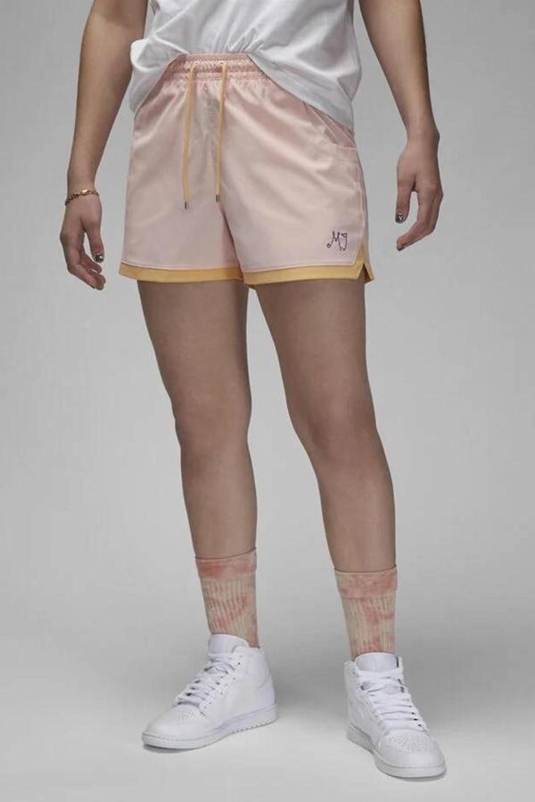 Nike Jordan Loose Fit Woven Shorts Kadın Dokuma Bol Kesim Şort Pembe  - Image 1