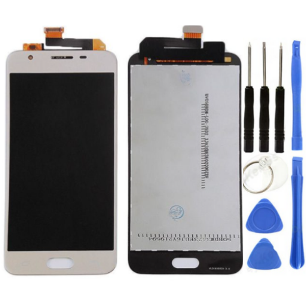 TE Samsung J5 Prime G570 Uyumlu A Kalite Lcd Ekran Beyaz Tamir Seti - Image 1