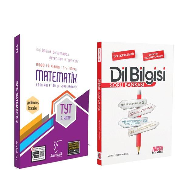 Karekök TYT Matematik Konu Anlatımı ve Soru Bankası 2. Kitap ve AKM Dil Bilgisi Seti 2 Kitap - Karekök Eğitim Yayınları - Image 1
