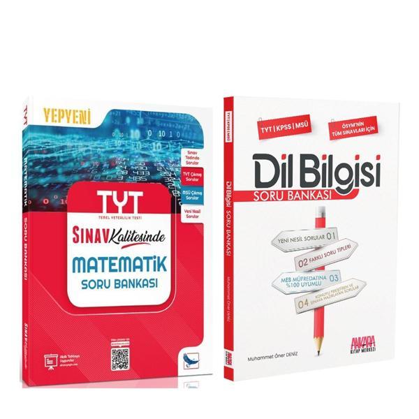 Sınav Yayınları TYT Matematik ve AKM Dil Bilgisi Soru Bankası Seti 2 Kitap - Sınav Yayınları - Image 1