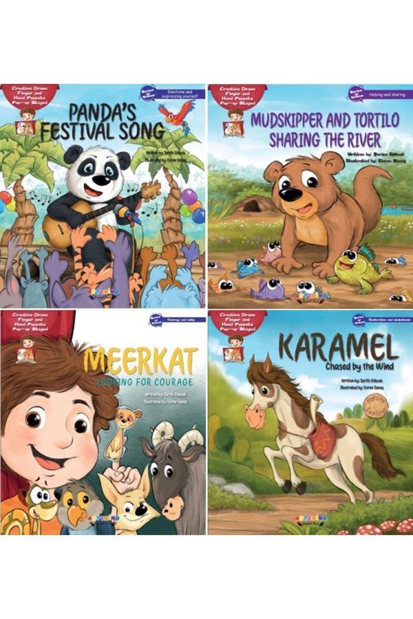 Artenino İngilizce Yaratıcı Drama Pop-Up Sahneli 4' Lü Set - Artenino Yayıncılık - Image 1