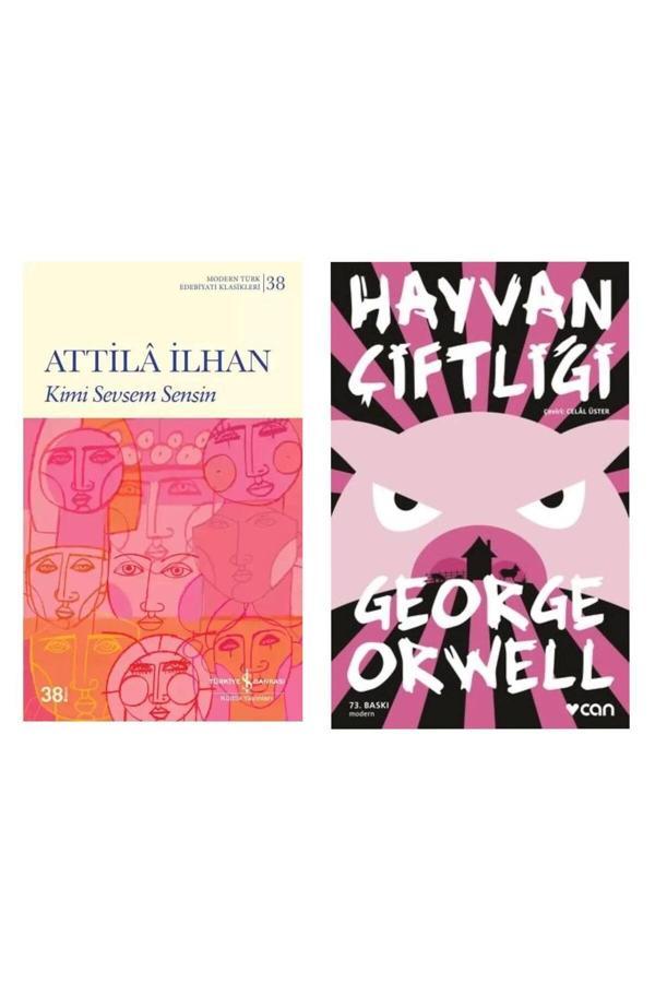 Kimi Sevsem Sensin - Attila İlhan - Hayvan Çiftliği - George Orwell - İş Bankası Kültür Yayınları - Image 1
