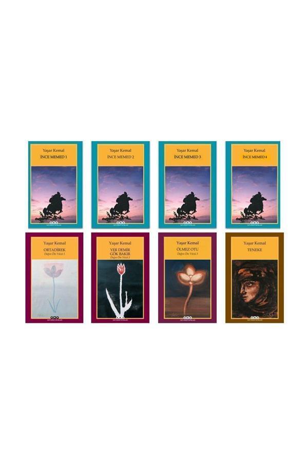 İnce Memed 1-2-3-4 Dağın Öte Yüzü Serisi 1-2-3 Yaşar Kemal Seti 8 Kitap - Yapı Kredi Yayınları - Image 1