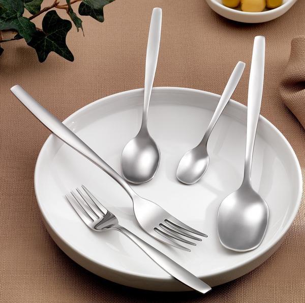 Schafer Sheen 60 Parça Çatal Kaşık Takımı-Gümüş27 - Image 1