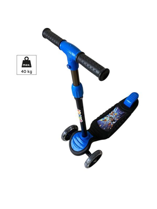 3 Tekerli Led Işıklı Scooter Yükseklik Ayarlı Pembe Scooter Max40kg - Image 1