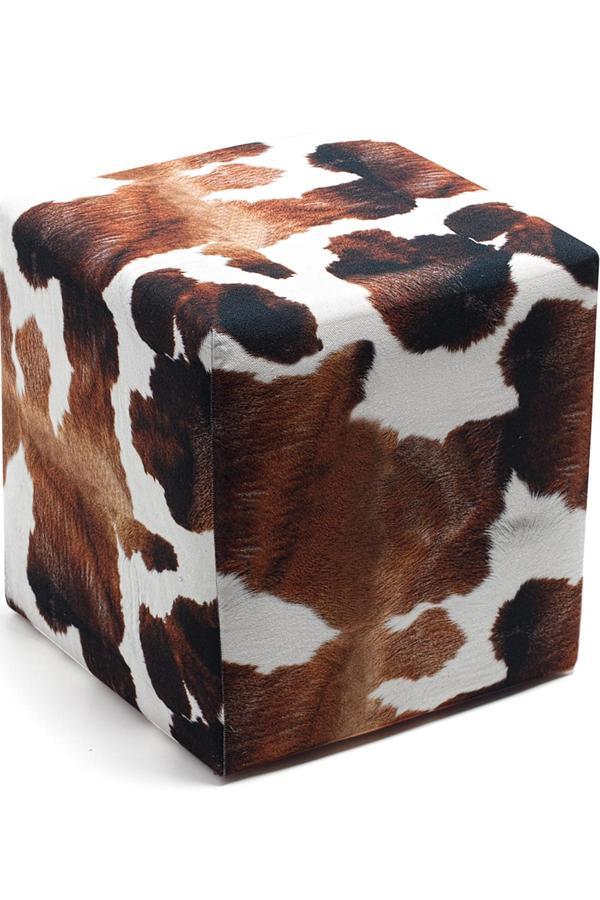 Favora Milky Puf - Kahverengi - Beyaz - Image 1