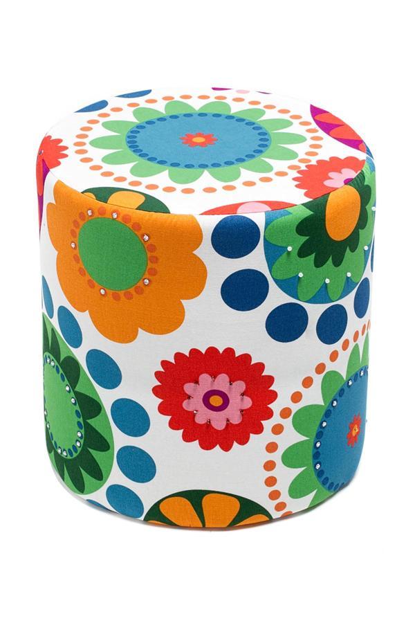 Favora Bahar Puf - Renkli - Image 1