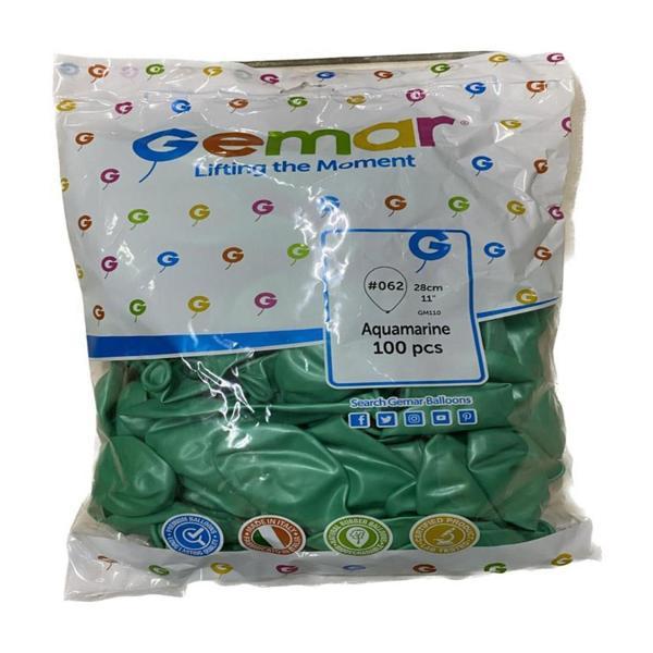 Gemar Parti Doğum Günü Organizasyon Balon - 28 Cm. - Aquamarine Green / Deniz Yeşili - 100 Adet  - Image 1