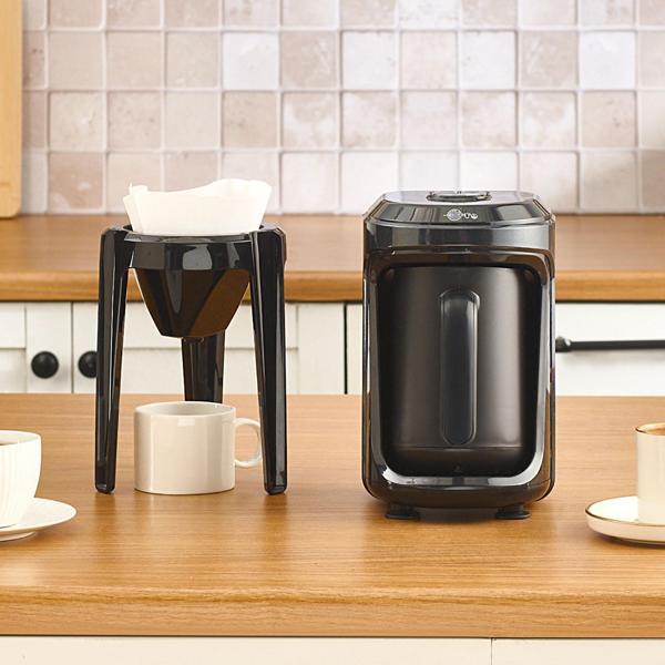 Karaca Hatır Hüp 2 in 1 Türk Kahve Makinesi Black - Image 1