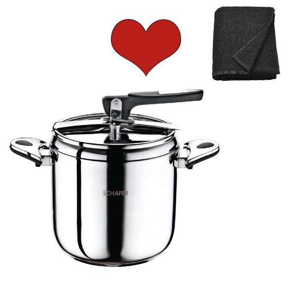 Schafer Düdüklü Tencere 9 Litre ve Altabi El Havlusu 50x90 CM - Image 1