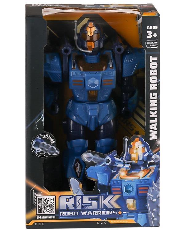 Ctoys Işıklı Sesli ve Roket Atan Savaşçı Mavi Robot 6051 - Image 1