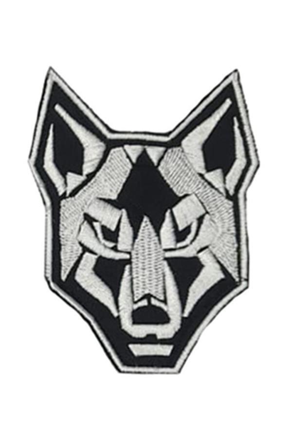 Single Sword Nakış Patch - Kurt Peç SİYAH-BEYAZ - Image 1
