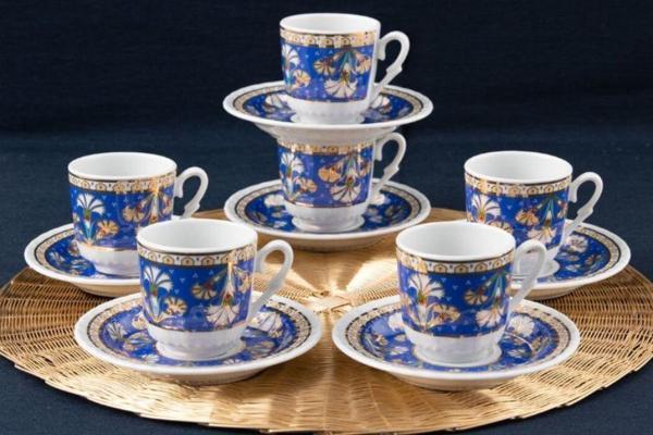 Güral Porselen Sedef 12 Parça Kahve Fincan Takımı 4557 - Image 1