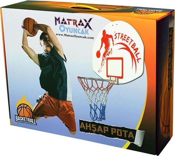 Matrax Oyuncak 225 Akçiçek, Ahşap Basket Potası - Image 1