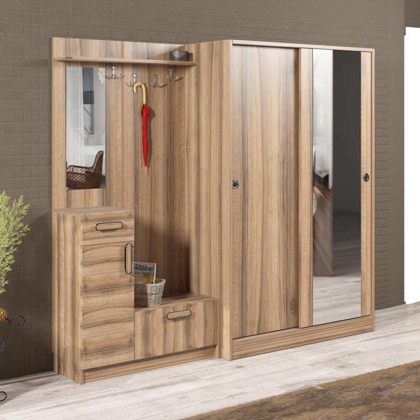 ABRE VM-36300 DORE CEVİZ VESTİYER PORTMANTO - Image 1