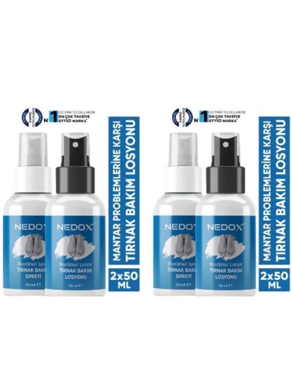 Nedox 2 Adet Tırnak Bakım Spreyi Ve Losyonu 50ml+50ml - Image 1