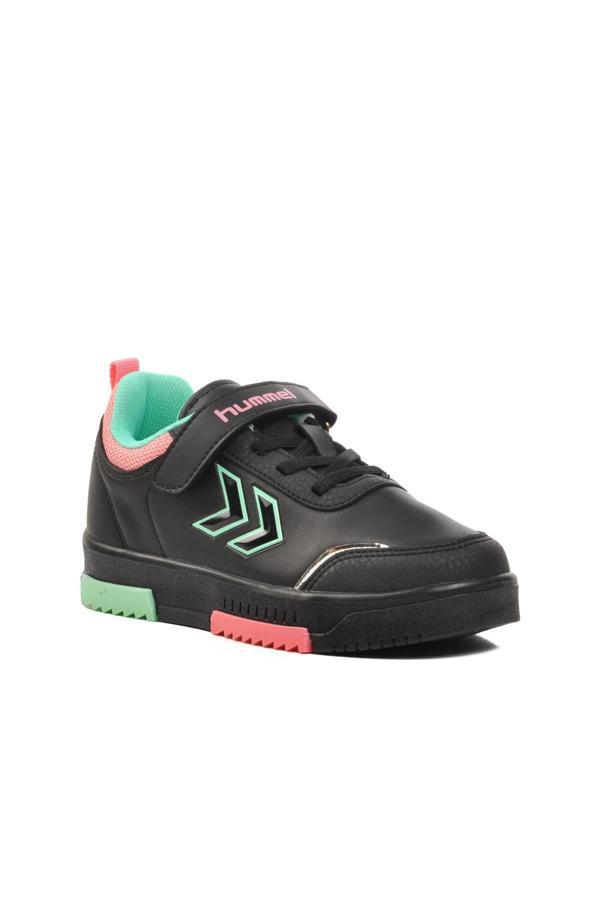 Hummel 900382 Molina Jr. F Siyah-Turuncu Cırtlı Çocuk Spor Ayakkabı - Image 1