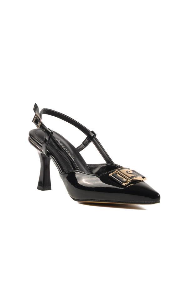 Pierre Cardin PC-54707 Z Siyah  Kadın Abiye Ayakkabı Stiletto - Image 1