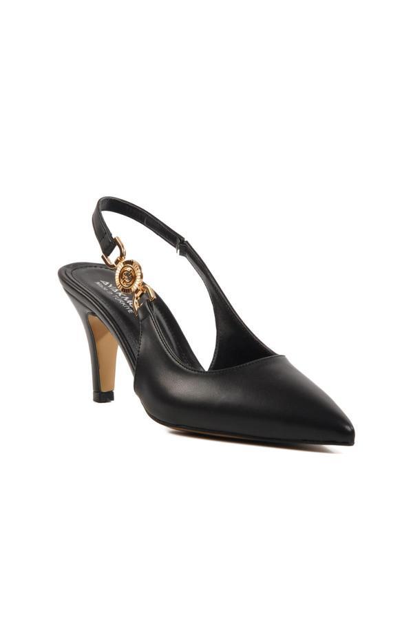 Ayakmod 312390 Z Siyah Kadın Topuklu Ayakkabı Stiletto Düğün Nişan Ayakkabısı - Image 1