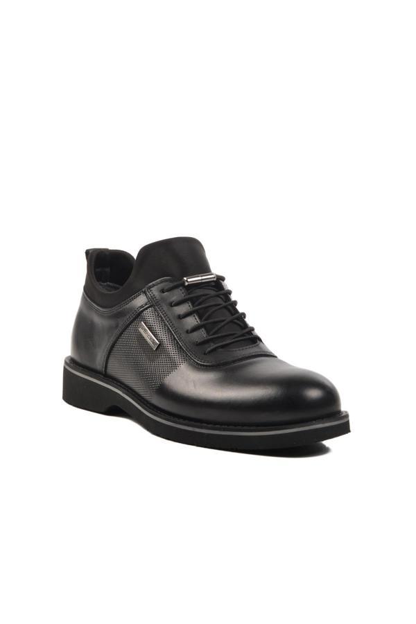 Pierre Cardin 63603 M Siyah Hakiki Deri Erkek Günlük Ayakkabı - Image 1