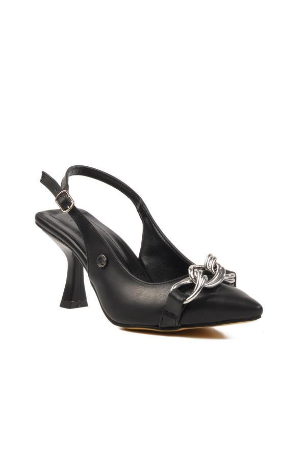 Pierre Cardin PC-54739 Z Siyah Kadın Abiye Ayakkabı Stiletto - Image 1