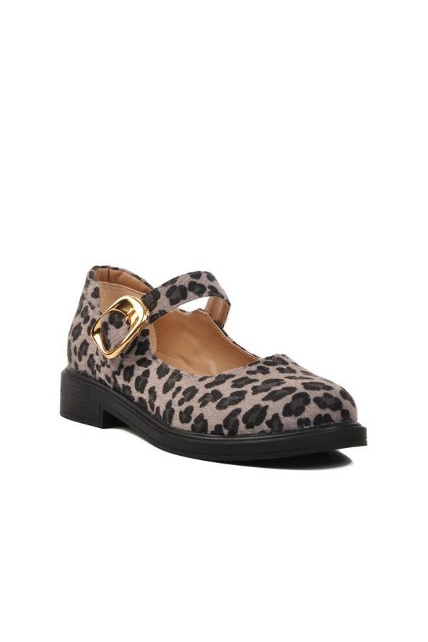 Ayakmod 572407 Z Kadın Gri Leopar Günlük Ayakkabı - Image 1