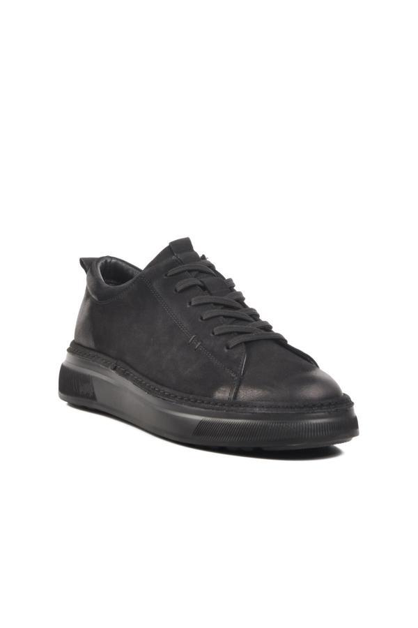 Ayakmod 396149 M Siyah Nubuk Hakiki Deri Erkek Günlük Ayakkabı - Image 1