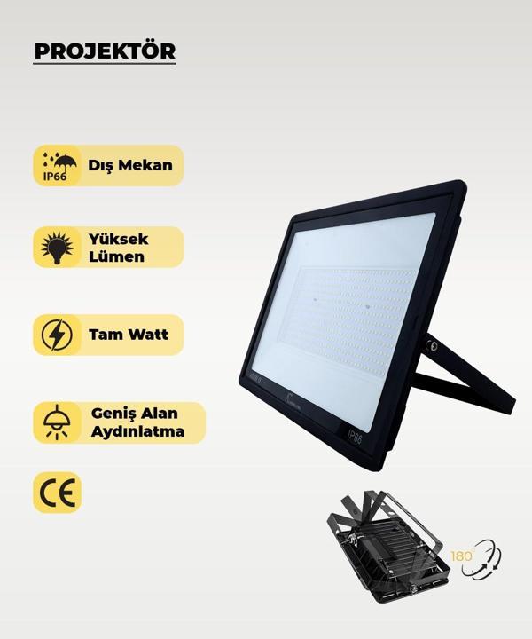 400W Led Projektör 3200K Sarı Işık - Image 1
