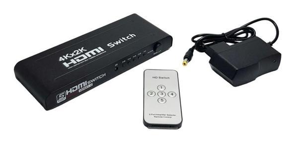 Fully 5 Port 5x1 HDMI Switch Full HD - Kumandalı - Image 1