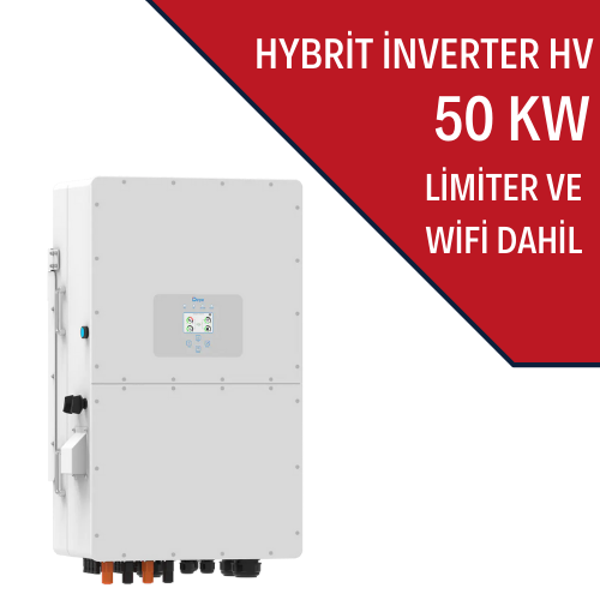 DEYE 50KW HİBRİT TRİFAZE İNVERTER HV - Image 1