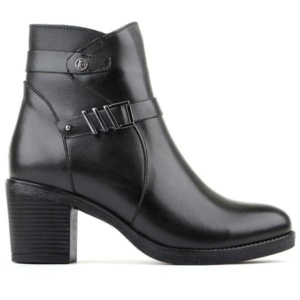 Pierre Cardin 54067 Hakiki Deri Fermuarlı Topuklu Kadın Bot - Image 1