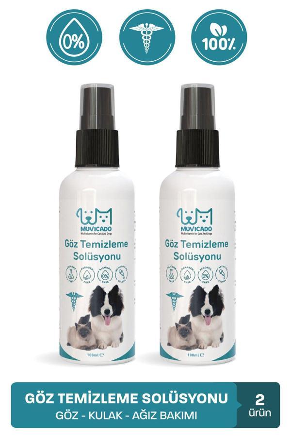 Muvicado Kedi Köpek Günlük Göz Kulak Ağız Bakım Ve Temizlik Spreyi Pati Tüy Deri Temizleme Suyu - Image 1