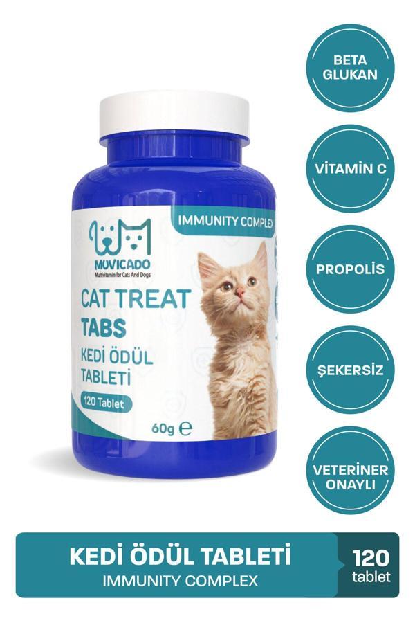 Muvicado Kedi Ödül Tableti Immunity Kedi Ödülü Bağışıklık Multivitamin Tablet Kedi Biyotin Bakım Seti - Image 1