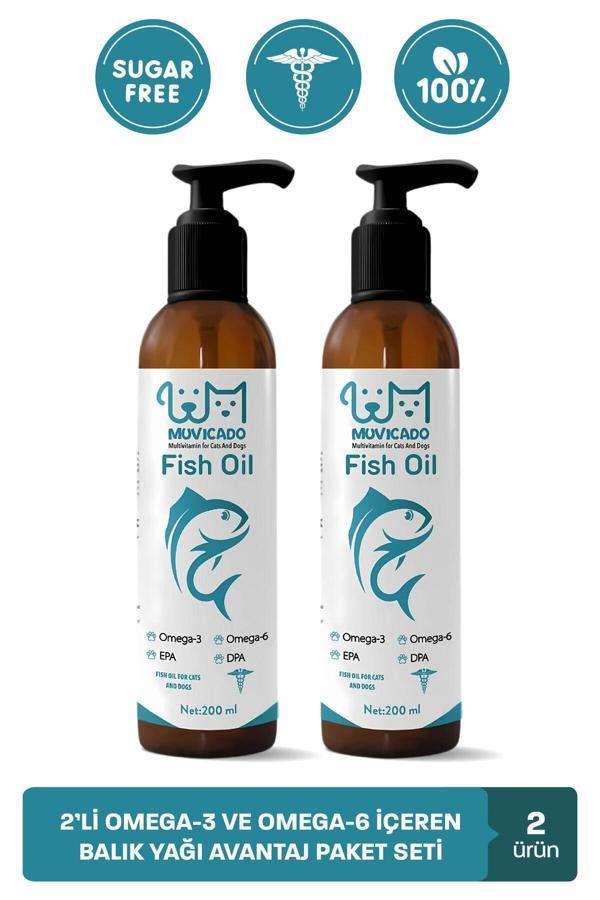 Muvicado Kedi Ve Köpekler Için Omega 3 -6 Balık Yağı Bağışıklık Sistemi Destekleyici Iştah Açıcı Tüy Bakımı - Image 1