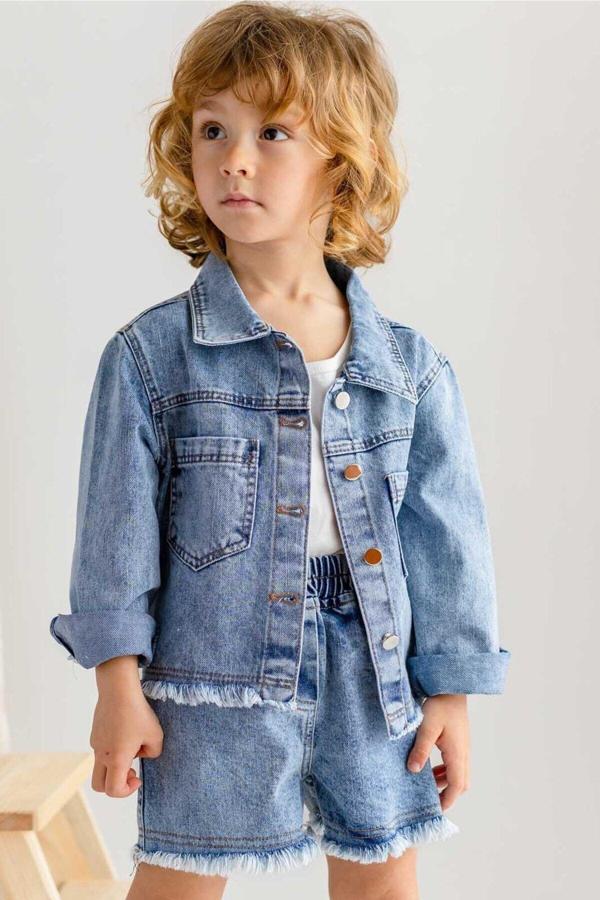 Unisex Kot Ceket Mavi - Image 1