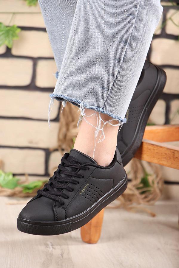 Kinetix Poro Anatomik Tabanlı Bağcıklı Kadın Sneaker - Image 1