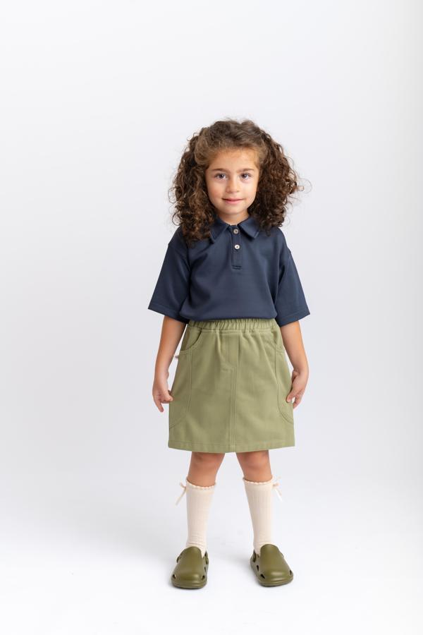 Gabardin Kız Çocuk Etek Yeşil - Image 1