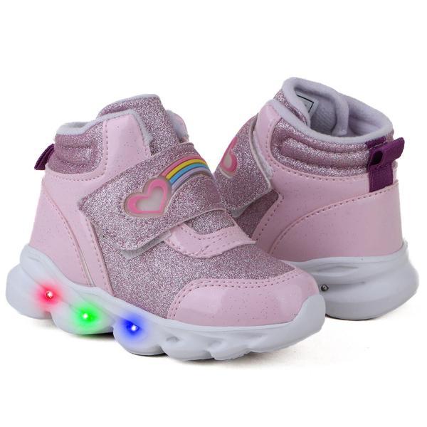 Vojo Rainbow Rahat Taban Cırtlı Işıklı Kız Çocuk Botu - Image 1