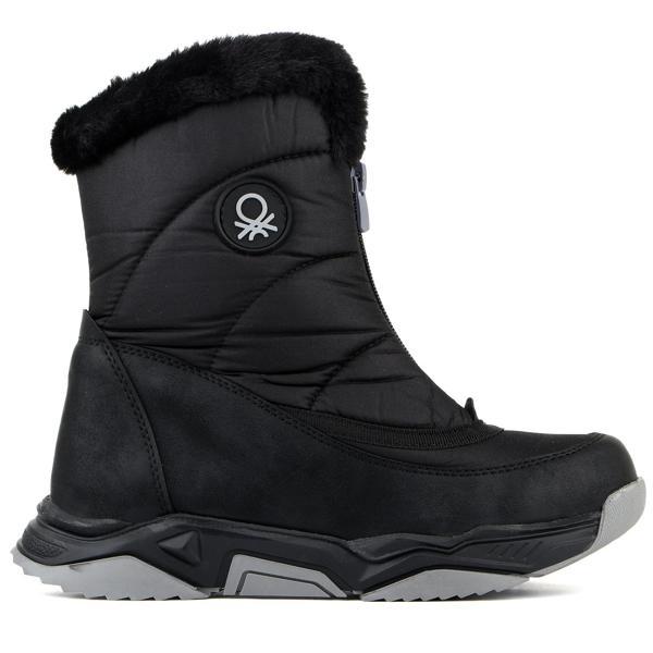 Benetton 30393 Suya Dayanıklı Kürklü Fermuarlı Kadın Bot - Image 1