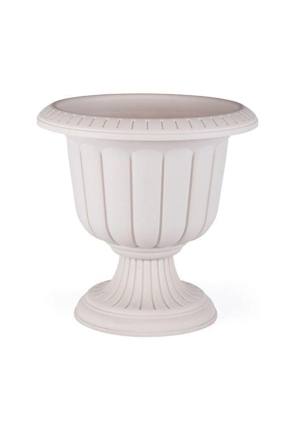 Bidünya 9.8 Litre Kırık Beyaz Renk Nergis Saksı Ayaklı Plastik Nergiz Saksı No1 - Image 1
