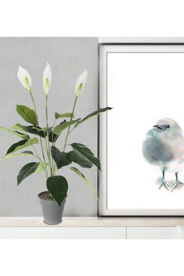 Bidünya 76 Litre Ø55X50,5Cm  Tabaklı Izgaralı Dekoratif Plastik Saksı Yalı No8 - Image 1