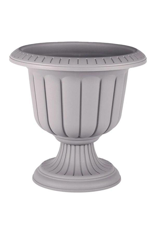 Bidünya Nergiz Ayaklı Saksı Mocha Plastik Çiçek Saksısı 9,8 Litre - Image 1